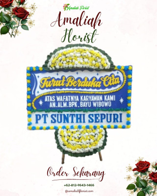 Papan Bunga Duka di Sinak Barat